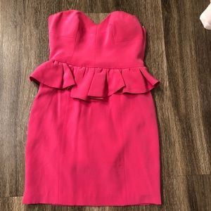 Rebecca Minkoff Strapless dress in Hot Pink XS